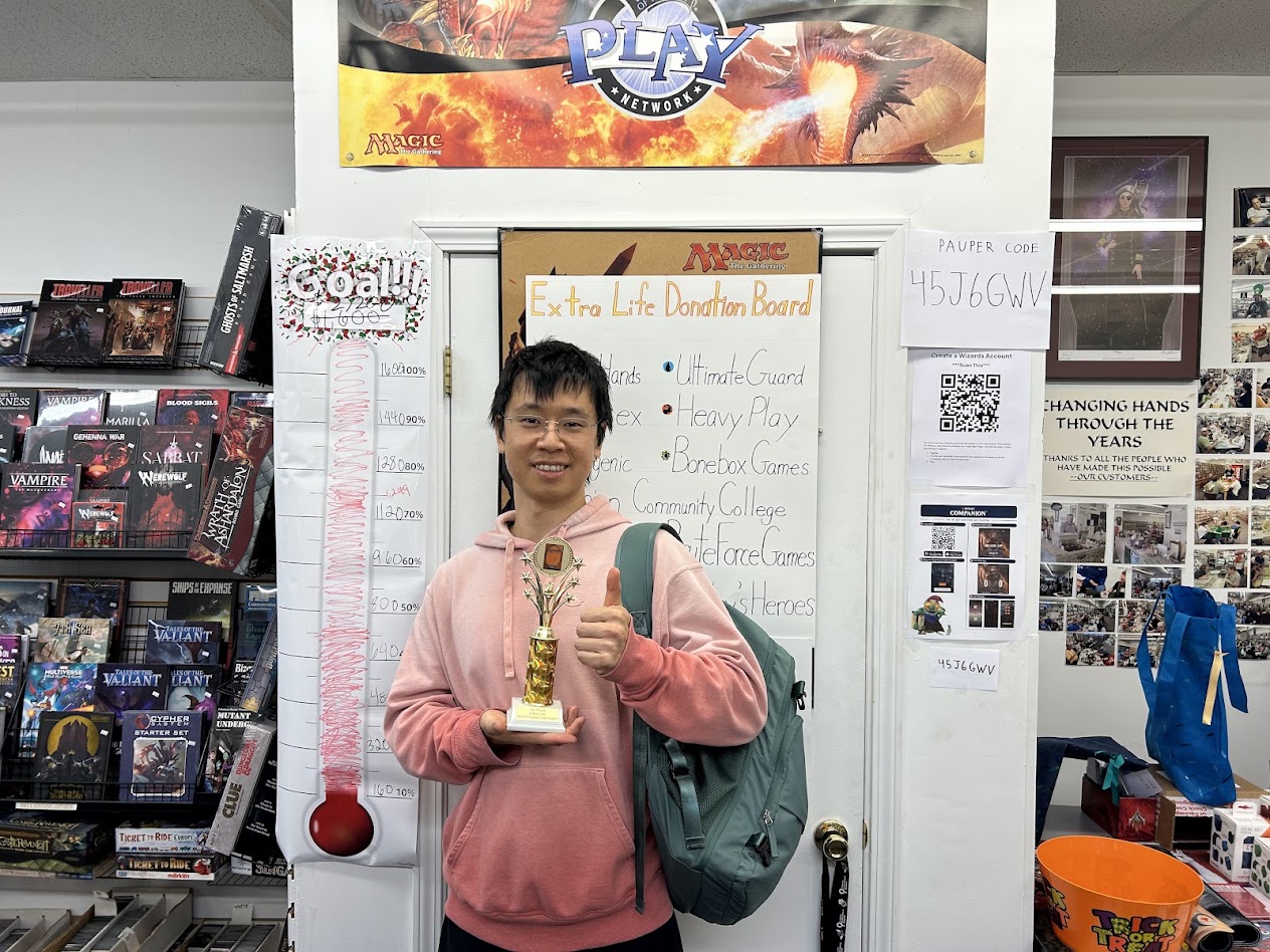 2024 champion with the trophy